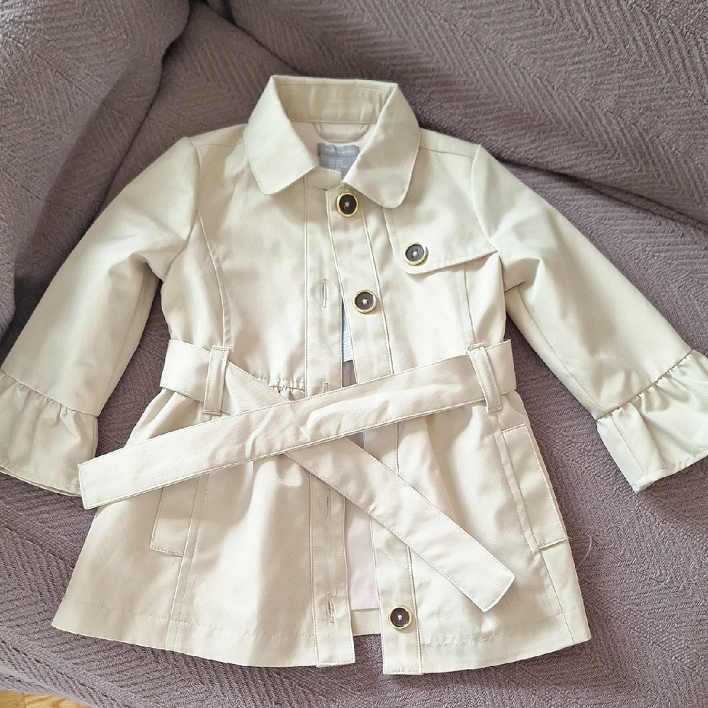 Kids Beige Trench Coat